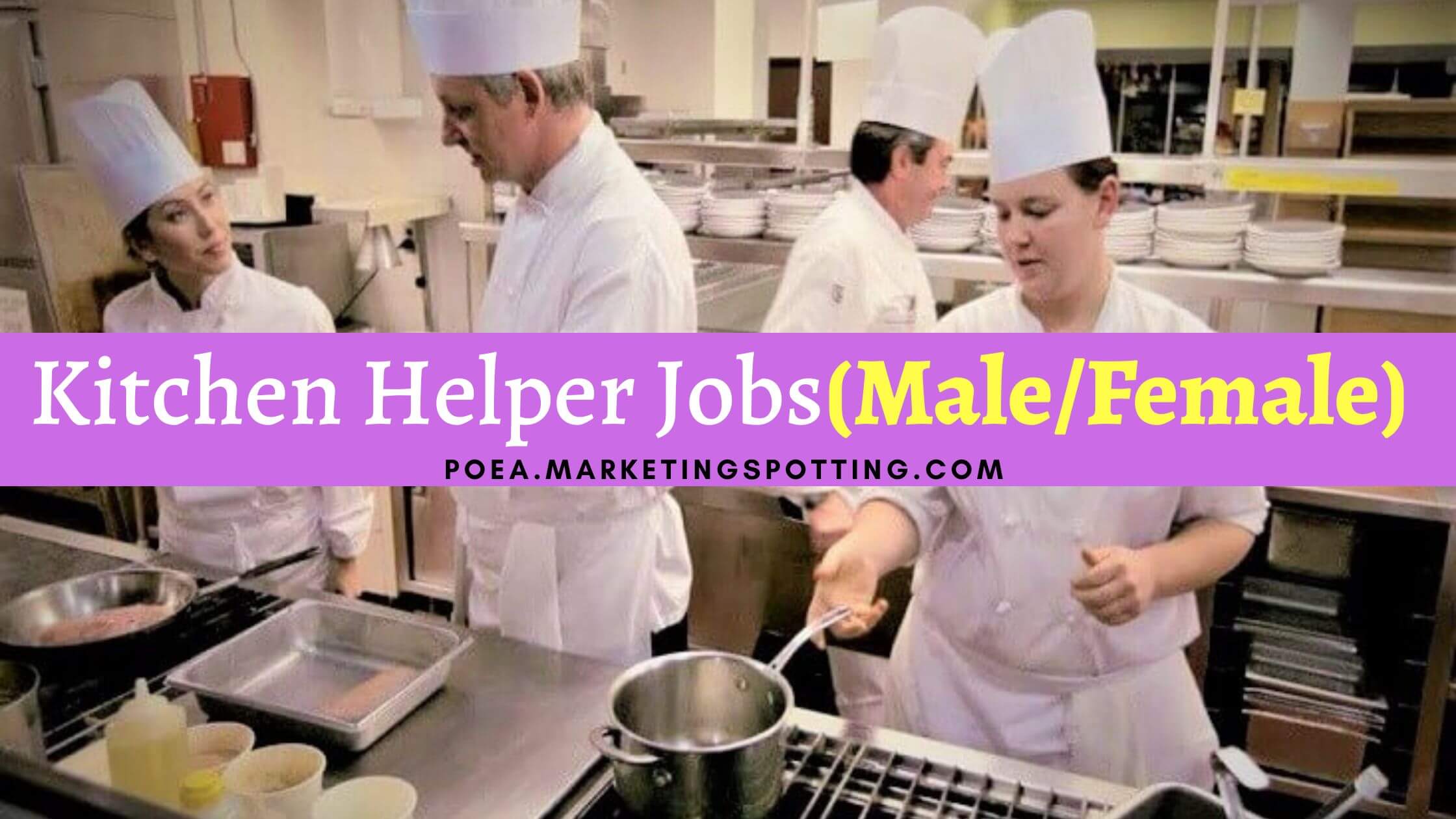 Kitchen Helper Jobs In Canada 